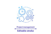 Project management concept icon
