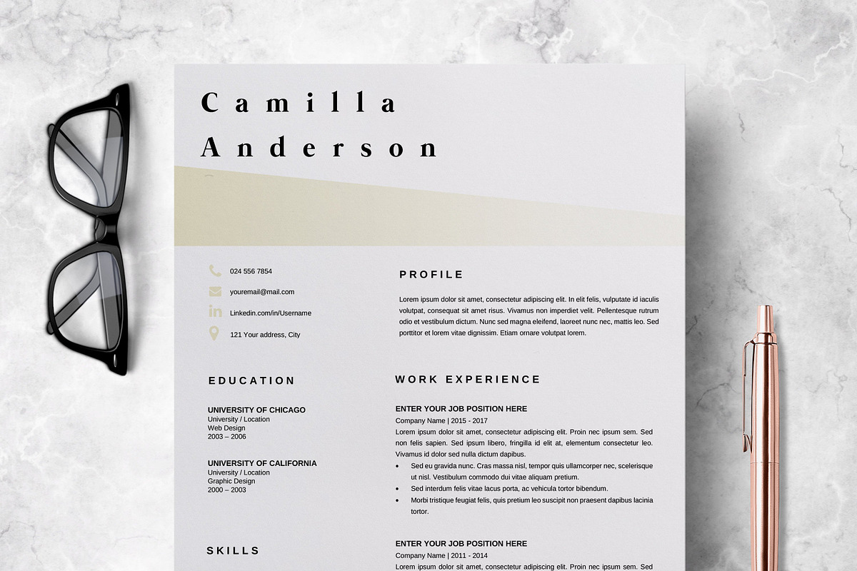 Resume Template | CV Template in Resume Templates - product preview 8