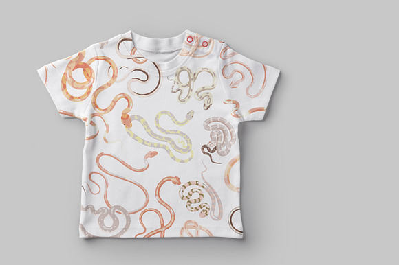 Snakes set and seamless in Illustrations - product preview 7