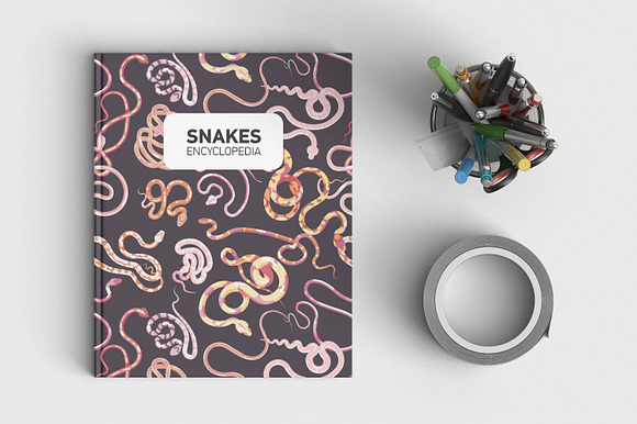 Snakes set and seamless in Illustrations - product preview 8