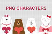 Valentines Day PNG Characters
