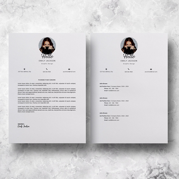 Resume | CV Template + Cover Letter in Letter Templates - product preview 5