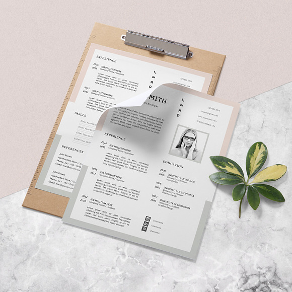 Resume Template | CV + Cover Letter in Letter Templates - product preview 6