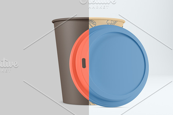 Coffee cup mockup. PSD mockup. in Product Mockups - product preview 4
