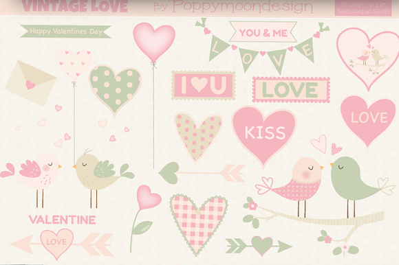 LOVE /Valentine bundle in Illustrations - product preview 5