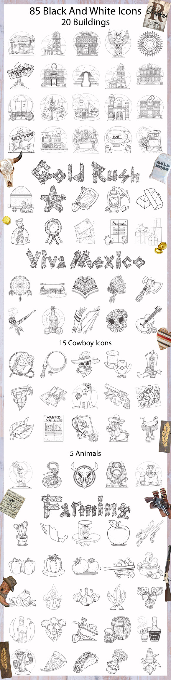 Western Bundle in Illustrations - product preview 3