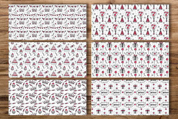 Birthday elements and patterns in Patterns - product preview 2