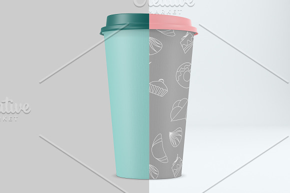 Big coffee cup mockup. PSD mockup. in Product Mockups - product preview 2
