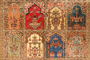 Turkish oriental carpet texture