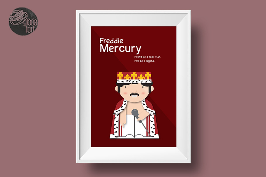 Freddie Mercury in Illustrations - product preview 8