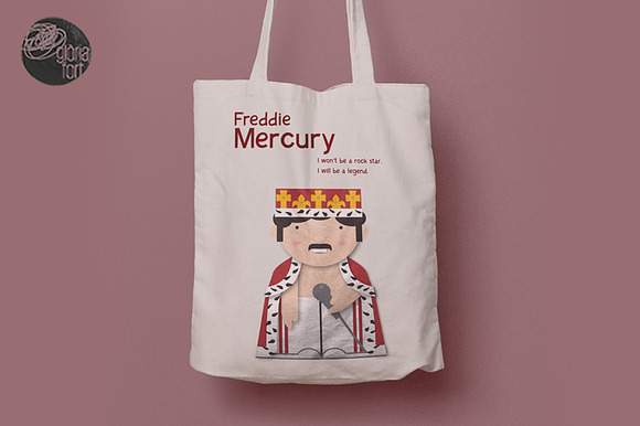 Freddie Mercury in Illustrations - product preview 3