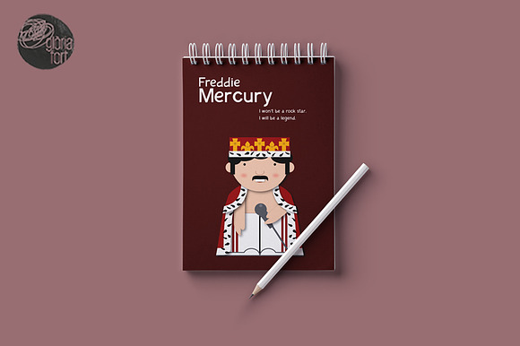 Freddie Mercury in Illustrations - product preview 4