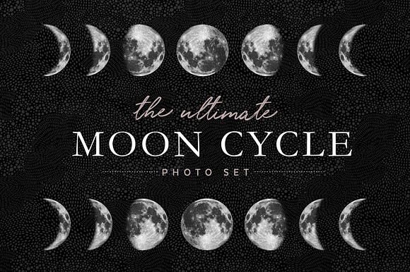 Moon Cycle Photo Set in Graphics - product preview 4