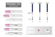 Pregnancy Test. Vector Set. 