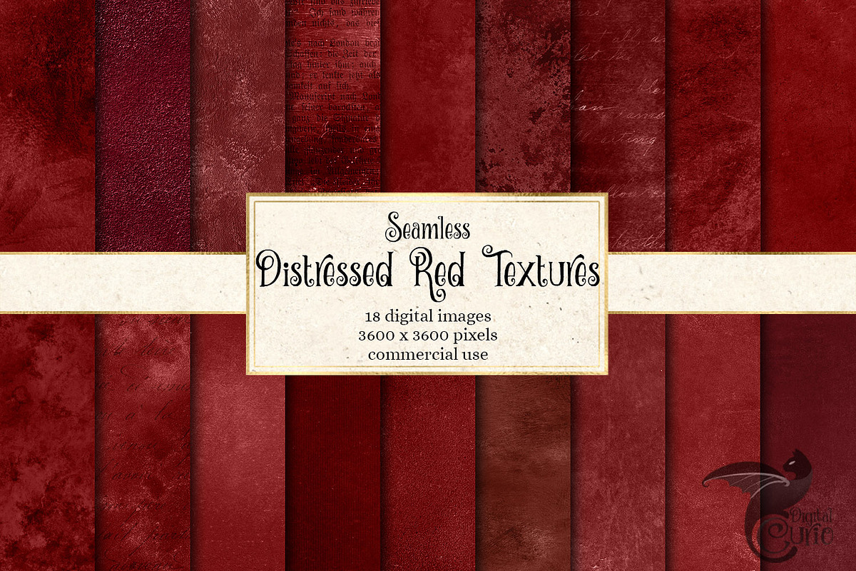 Distressed Red Textures in Textures - product preview 8
