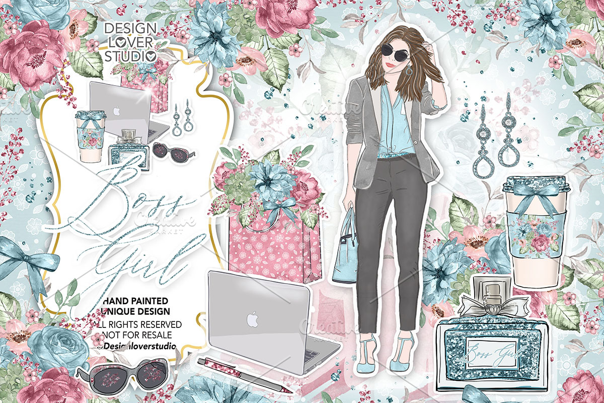 -50% Boss Girl design in Illustrations - product preview 8