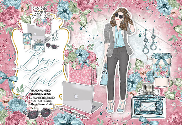 -50% Boss Girl design in Illustrations - product preview 3