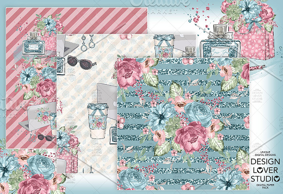 -50% Boss Girl digital paper pack in Patterns - product preview 2