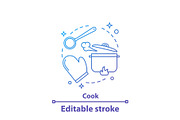 Cooking process concept icon