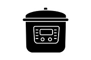 Multi cooker glyph icon