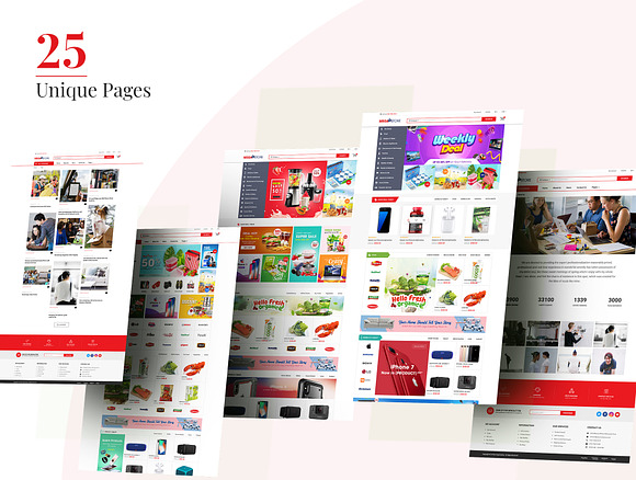 MegaStore - SuperMarket Ecommerce in Website Templates - product preview 1
