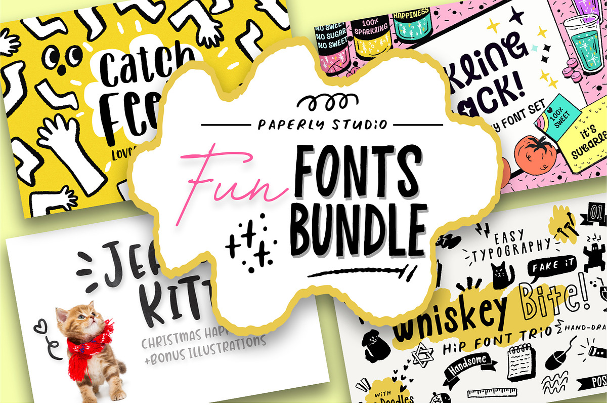 Fun Font Mini Bundle + Extras in Fun Fonts - product preview 8