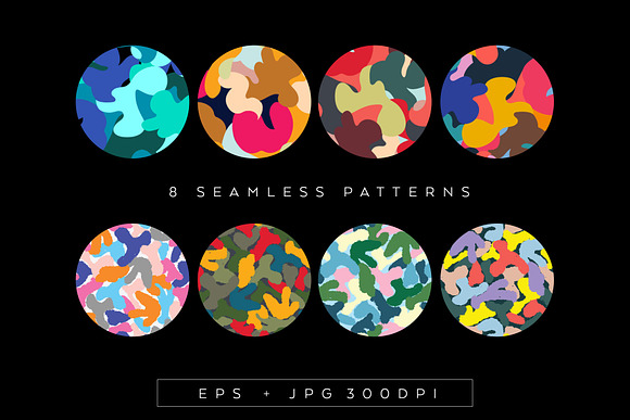 Colourful camouflage seamles pattern in Patterns - product preview 1