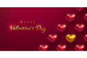 Valentines day holiday horizontal