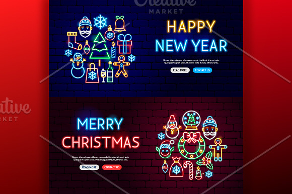 Christmas Neon in Neon Icons - product preview 5
