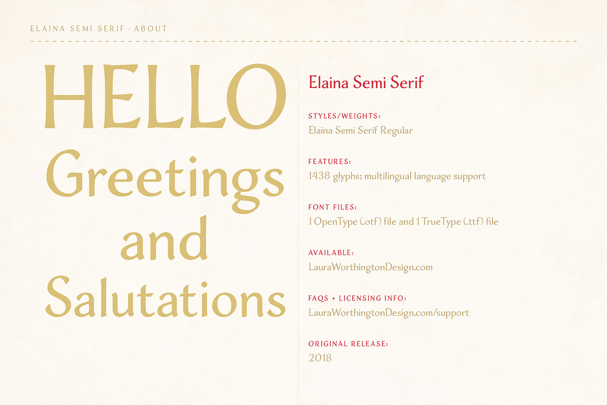 Elaina Semi-Serif in Serif Fonts - product preview 8