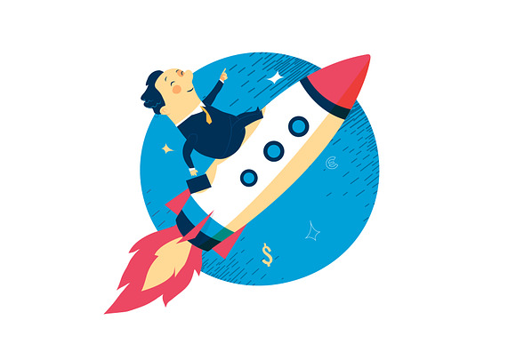 6 x Startup Challenge Styles in Illustrations - product preview 1