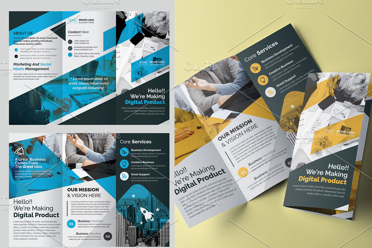Trifold Brochure Template in Brochure Templates - product preview 8