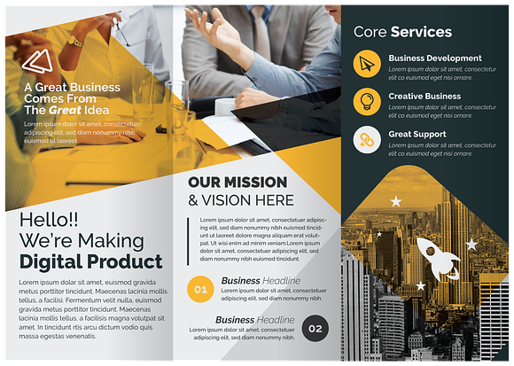 Trifold Brochure Template in Brochure Templates - product preview 6