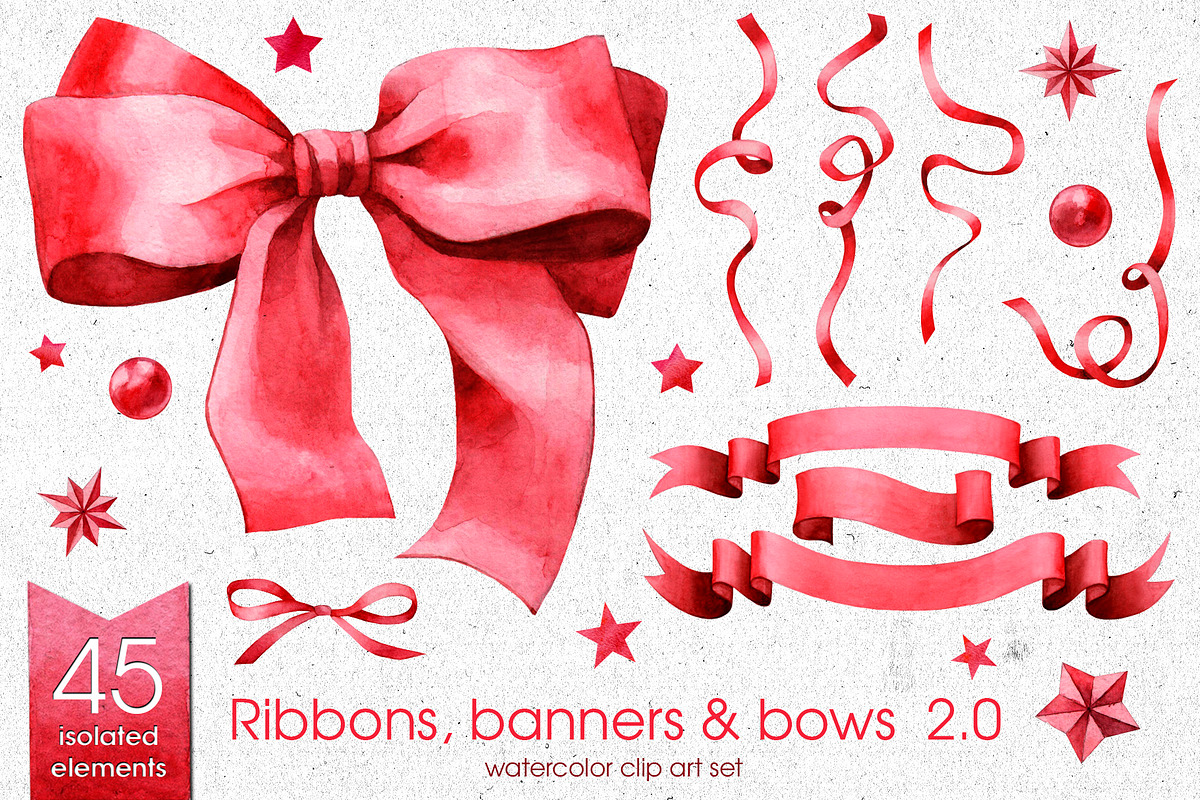 Ribbons, Banners & Bows set 2.0 in Illustrations - product preview 8