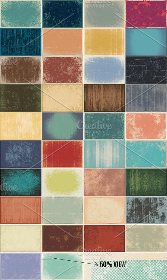Vintage Halftone Texture/Backgrounds in Textures - product preview 2