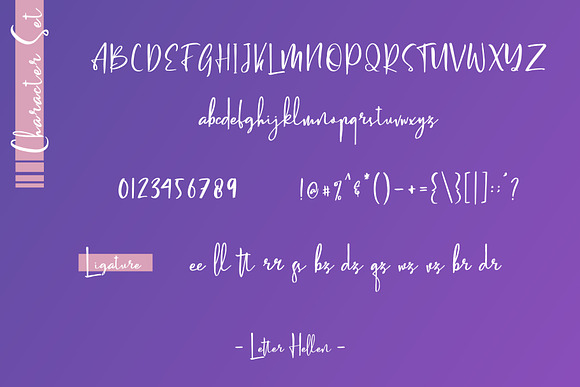 Letter Hellen Signature Dry Brush in Script Fonts - product preview 6