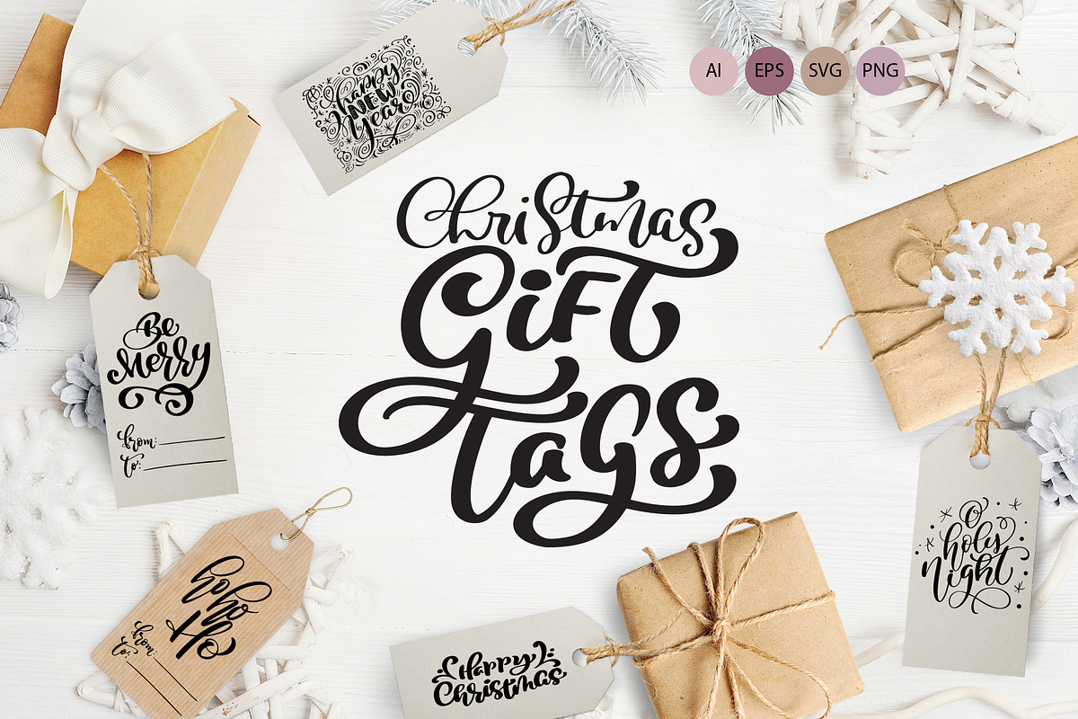 Christmas Gift Tags in Objects - product preview 8