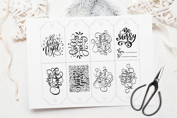 Christmas Gift Tags in Objects - product preview 3
