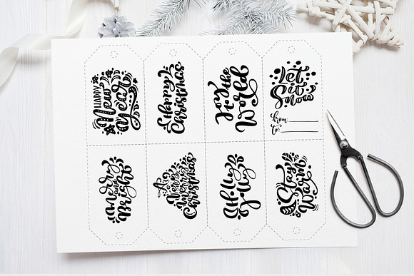 Christmas Gift Tags in Objects - product preview 7