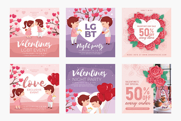 Valentine's Day Instagram Templates in Instagram Templates - product preview 2
