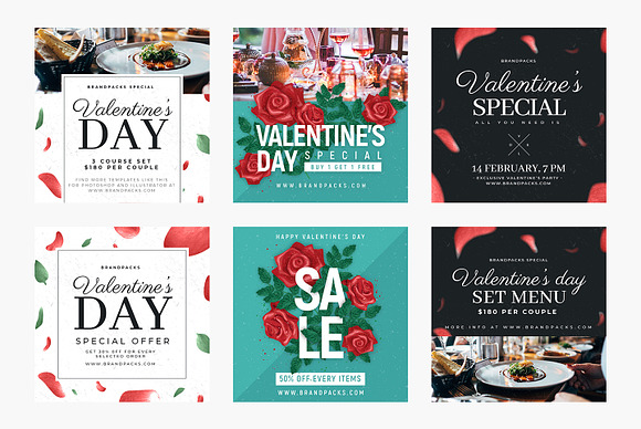 Valentine's Day Instagram Templates in Instagram Templates - product preview 3