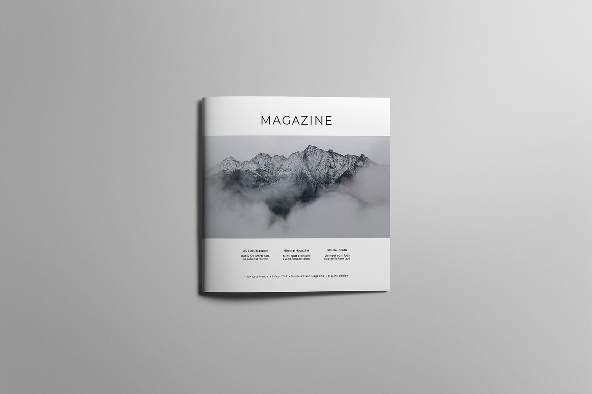 Square Magazine Template in Magazine Templates - product preview 8