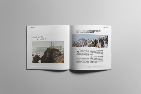 Square Magazine Template in Magazine Templates - product preview 4