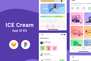 Ice Cream UI Kit Sketch & Figma