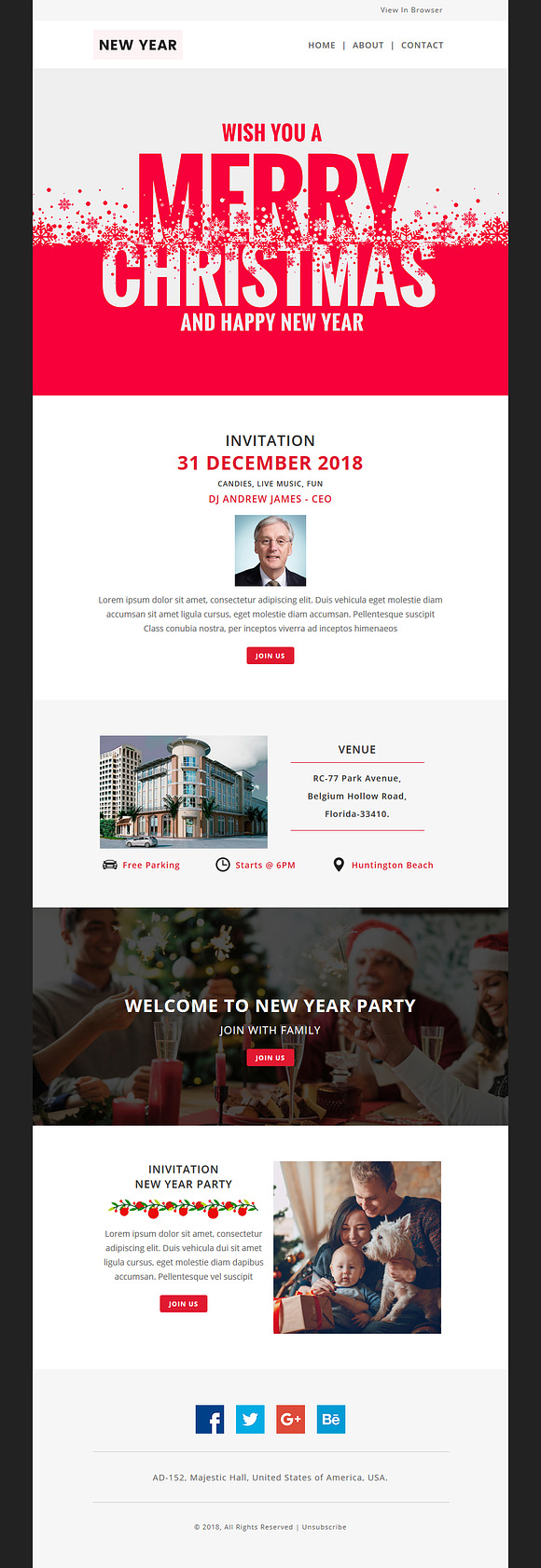 NEWYEAR - Responsive Email Template in Mailchimp Templates - product preview 1