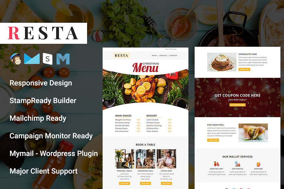 RESTA - Responsive Email Template in Mailchimp Templates - product preview 8