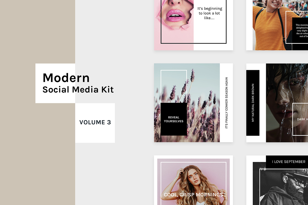 Modern Social Media Kit (Vol. 3) in Instagram Templates - product preview 8