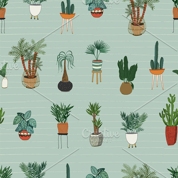 Interior Home Plants in Patterns - product preview 5