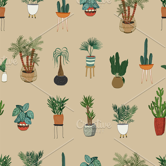 Interior Home Plants in Patterns - product preview 6