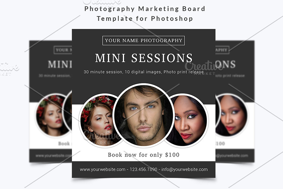 Photography Marketing Board Template in Flyer Templates - product preview 8